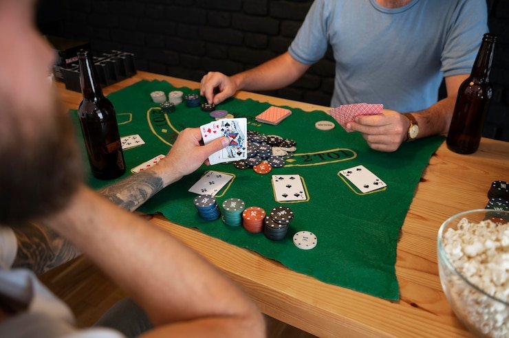 Ilustrasi meja live casino mobile